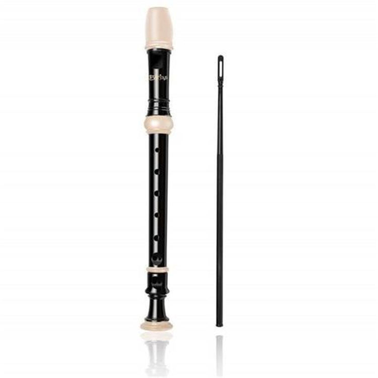 Soprano Descant Recorder 8 hull med rensestang Saksinstruksjon