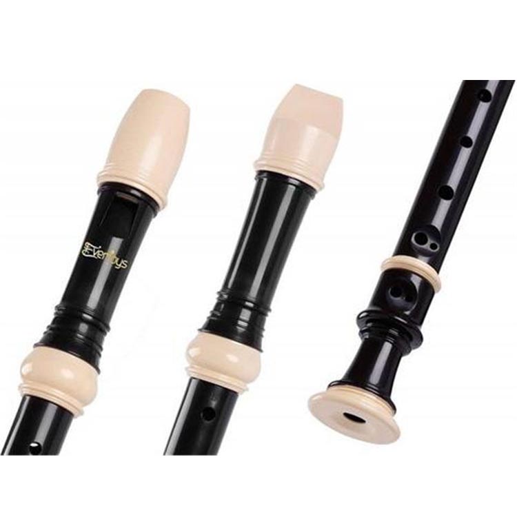 Soprano Descant Recorder 8 hull med rensestang Saksinstruksjon