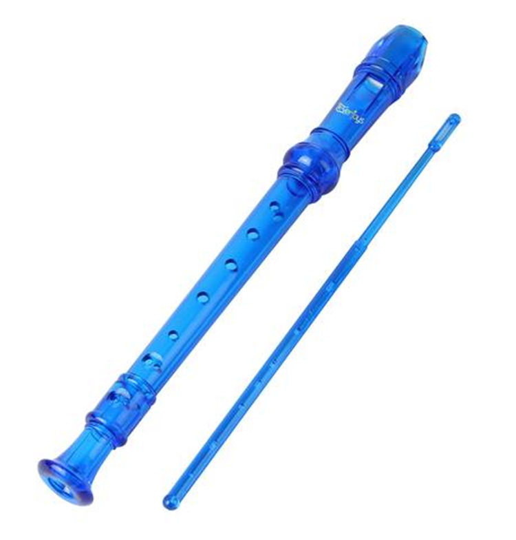 Soprano Descant Recorder-8 Hole m / Rengjøringsstav Saksinstruksjon