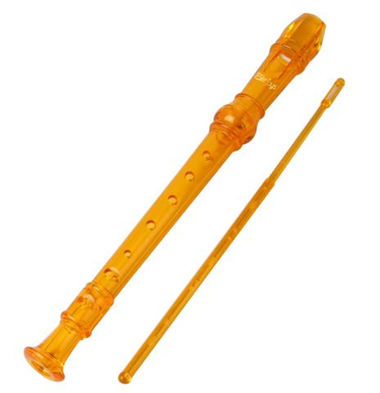 Soprano Descant Recorder-8 hullfløyte med / rengjøringsstangposeinstruksjon