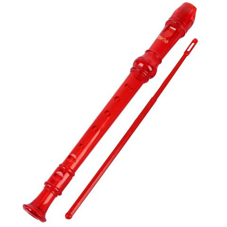 Soprano Descant Recorder 8 hullfløyte med / rengjøringsstangposeinstruksjon