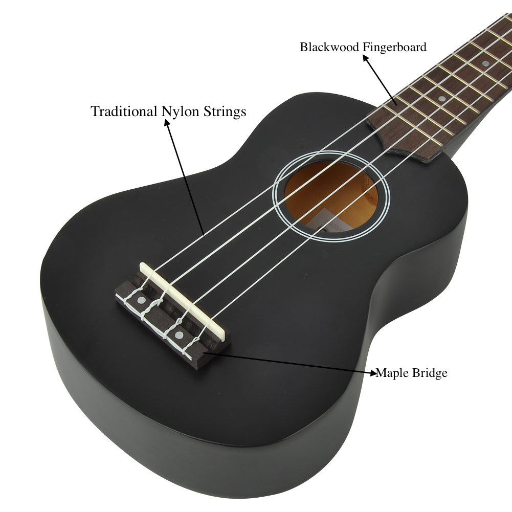 Soprano Ukulele Beginner Pack-21 Inch m / Gig Bag Songbook Digital Tuner