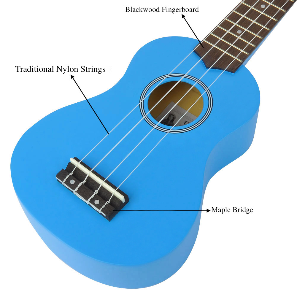 Soprano Ukulele Beginner Pack-21 Inch m / Gig Bag Songbook Digital Tuner